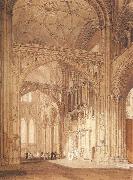 J.M.W. Turner Interior of Salisbury Cathedral,looking towards the North Transept USA oil painting artist